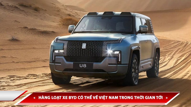 HÀNG LOẠT XE BYD CÓ THỂ VỀ VIỆT NAM TRONG THỜI GIAN TỚI